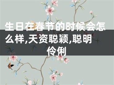 生日在春节的时候会怎么样,天资聪颖,聪明伶俐