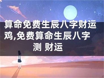 算命免费生辰八字财运鸡,免费算命生辰八字测 财运