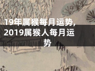 19年属猴每月运势,2019属猴人每月运势