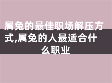 属兔的最佳职场解压方式,属兔的人最适合什么职业