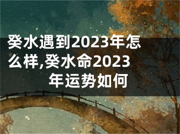 癸水遇到2023年怎么样,癸水命2023年运势如何