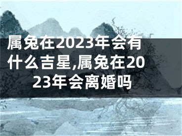 属兔在2023年会有什么吉星,属兔在2023年会离婚吗