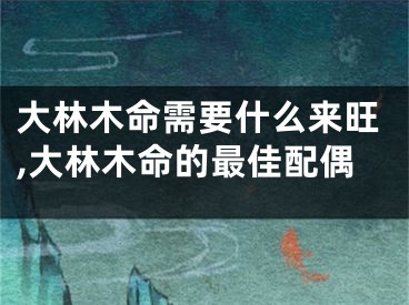 大林木命需要什么来旺,大林木命的最佳配偶